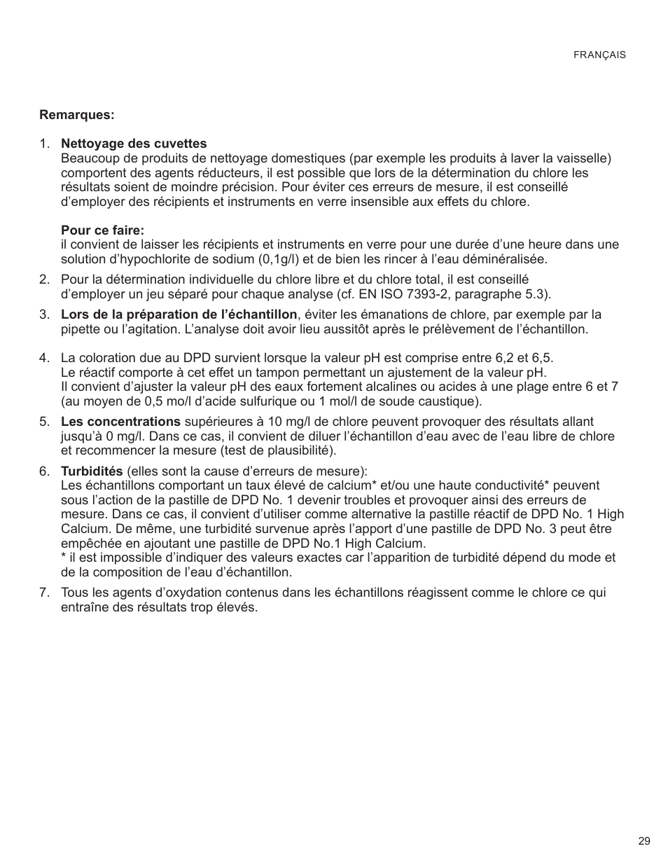 YSI 900 Chlorine Colorimeter User Manual | Page 29 / 64