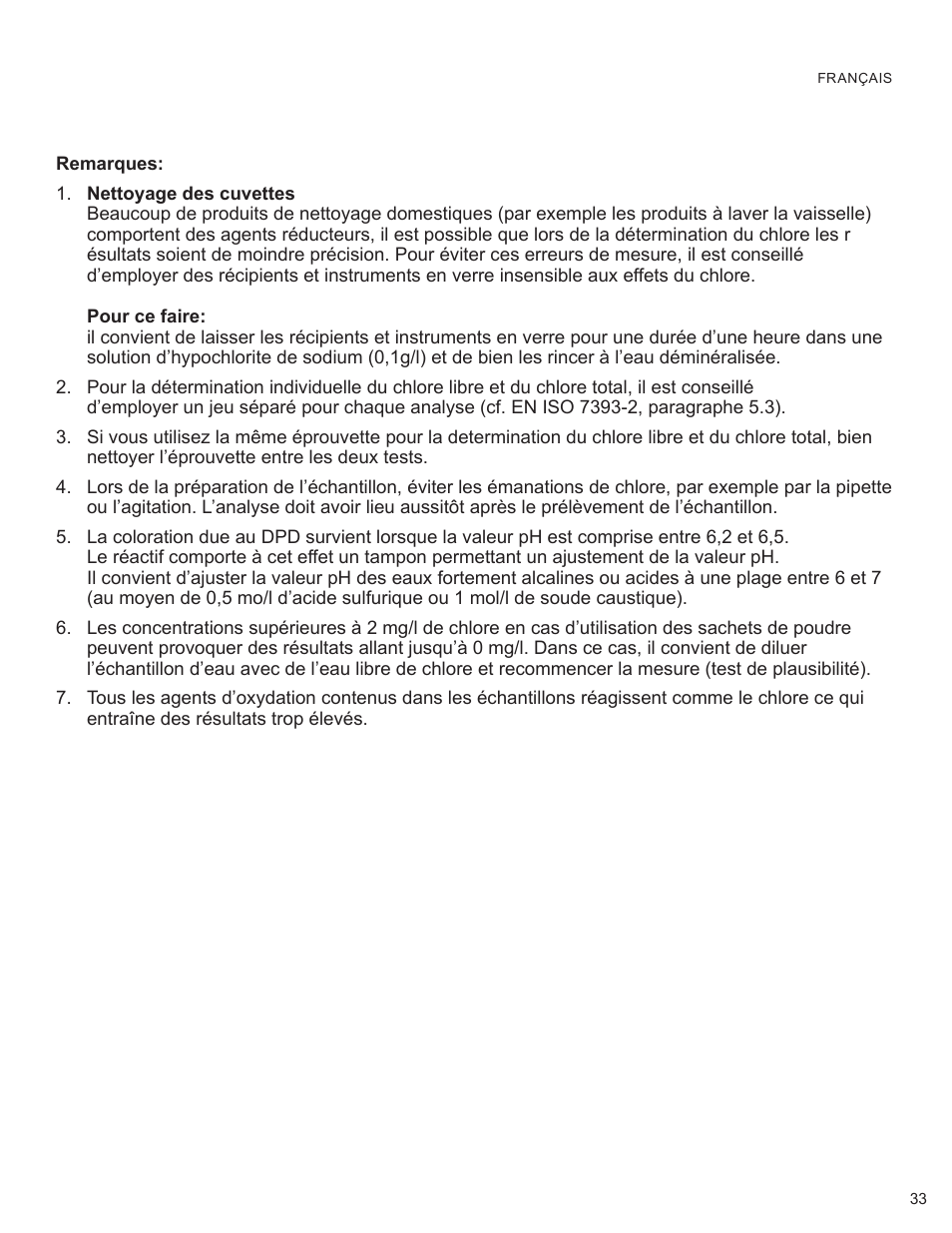 YSI 900 Chlorine Colorimeter User Manual | Page 33 / 64