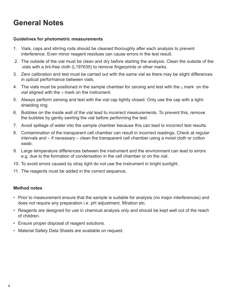 YSI 900 Chlorine Colorimeter User Manual | Page 4 / 64