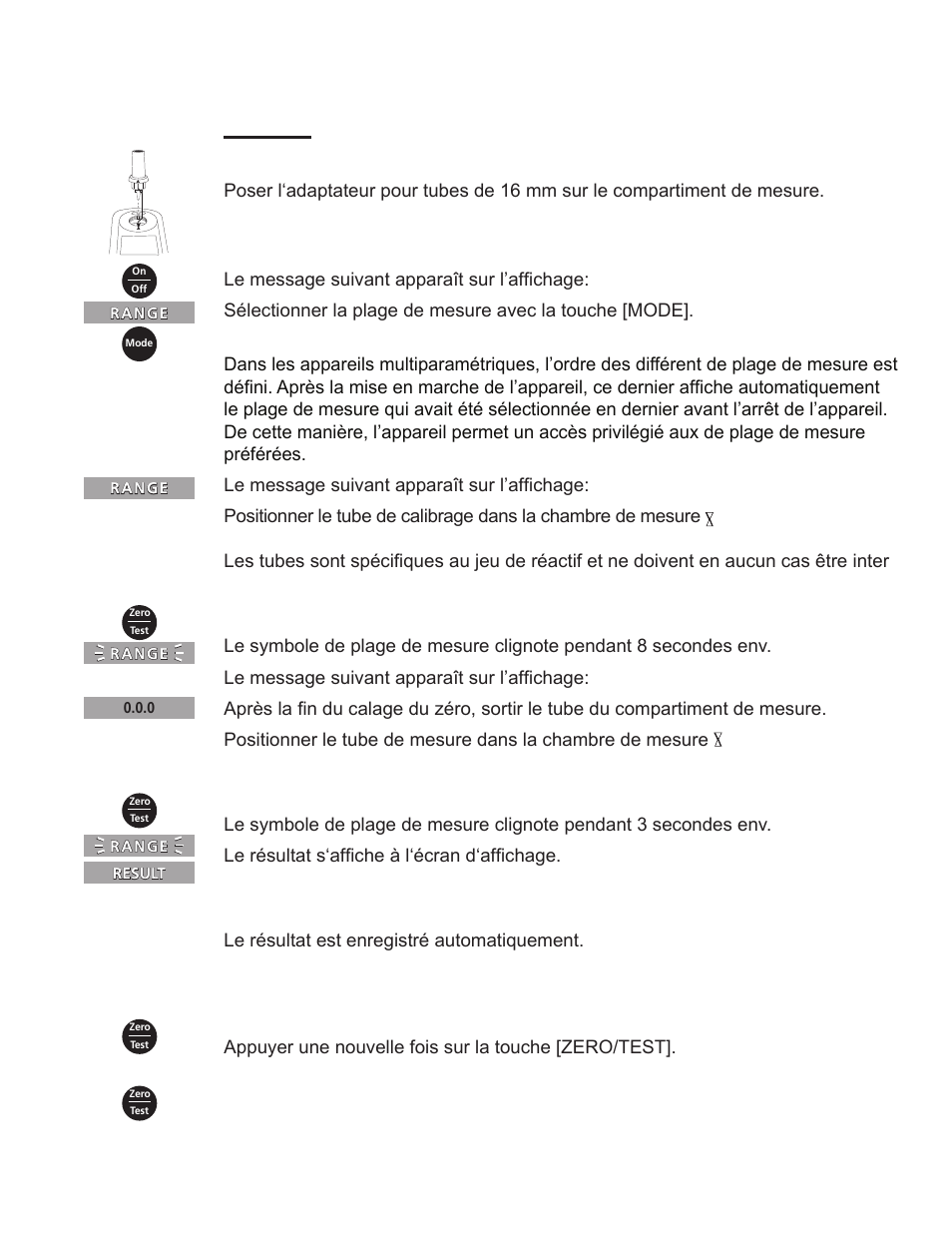 Mesure | YSI 910 COD Colorimeter User Manual | Page 19 / 41