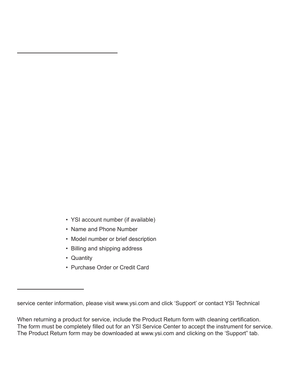 Contact information | YSI 910 COD Colorimeter User Manual | Page 2 / 41