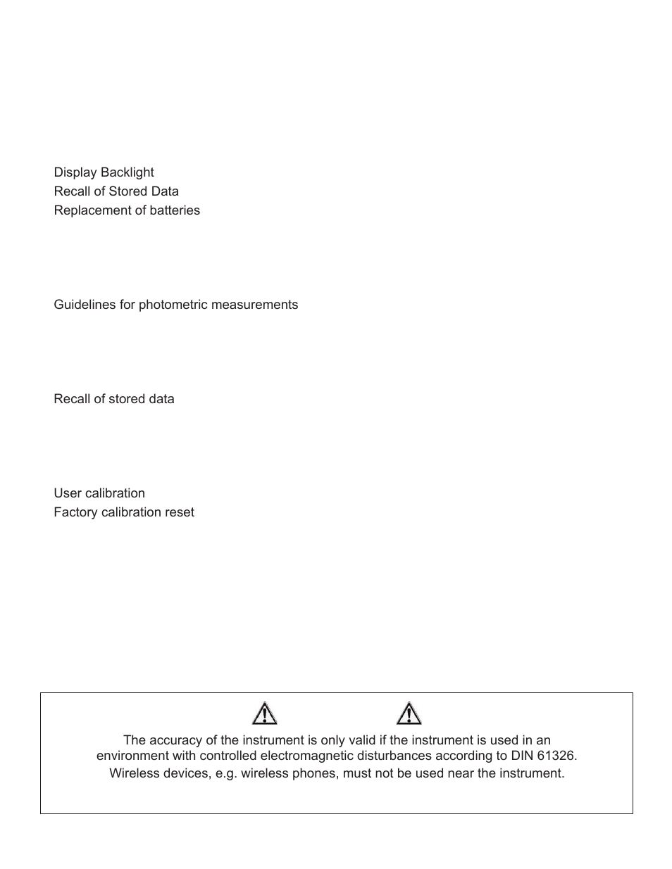 Table of contents caution | YSI 910 COD Colorimeter User Manual | Page 3 / 41