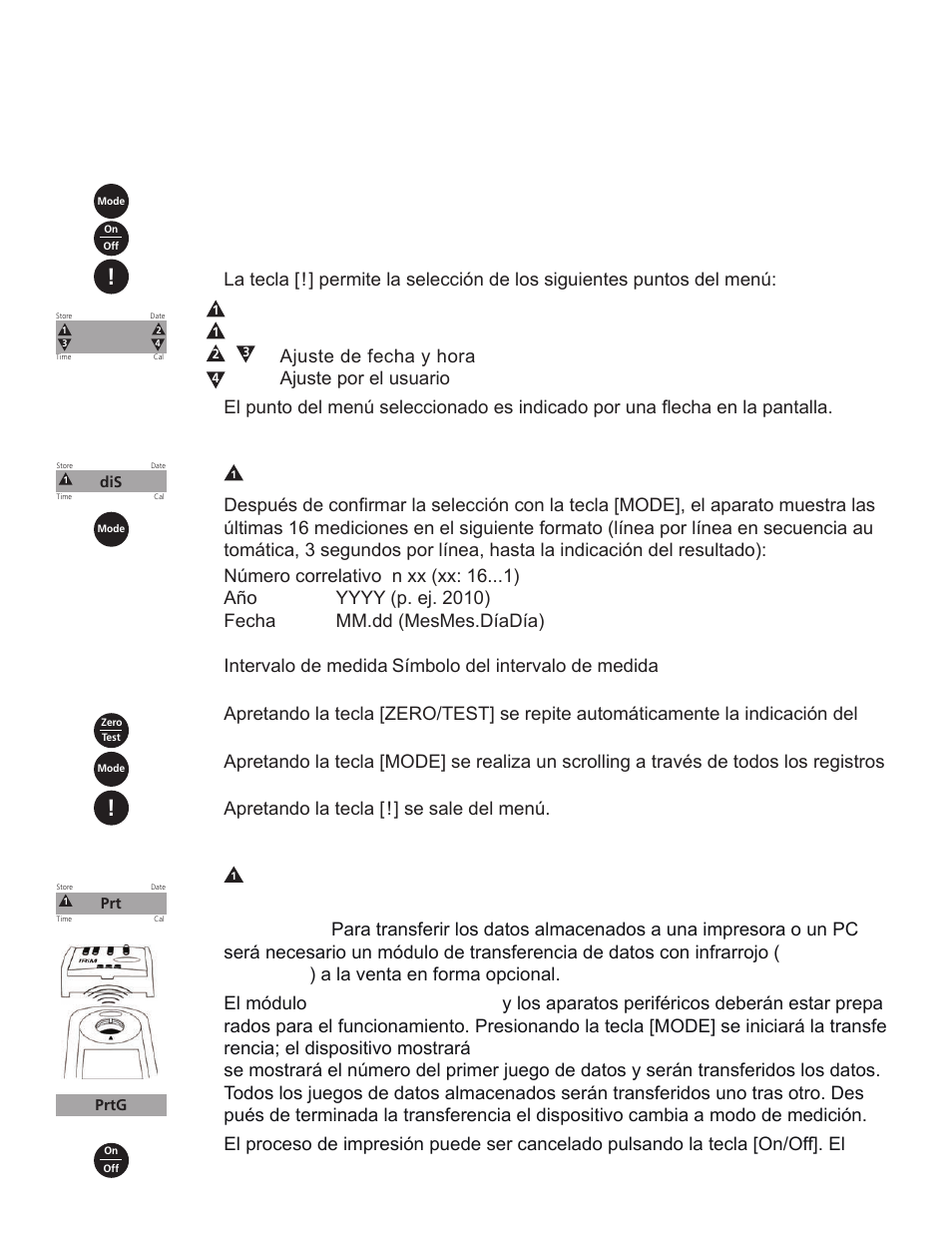 Menú opciónes | YSI 910 COD Colorimeter User Manual | Page 32 / 41