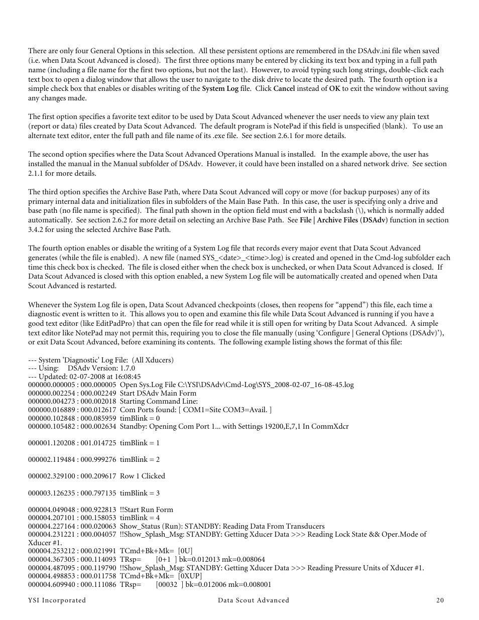 YSI Data Scout Advanced User Manual | Page 24 / 115