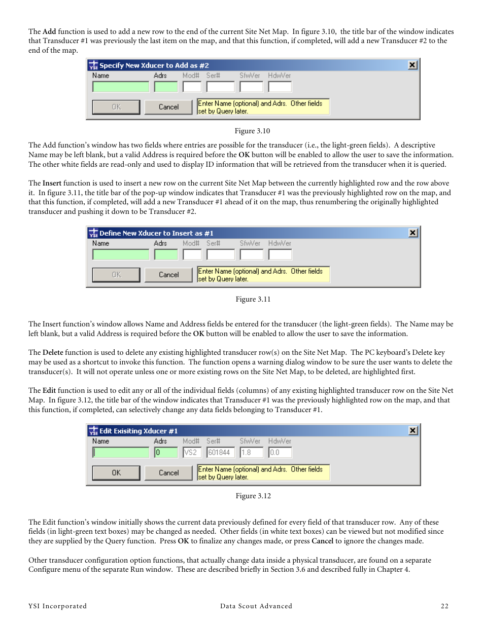 YSI Data Scout Advanced User Manual | Page 26 / 115