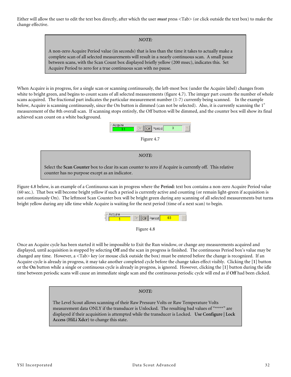 YSI Data Scout Advanced User Manual | Page 36 / 115