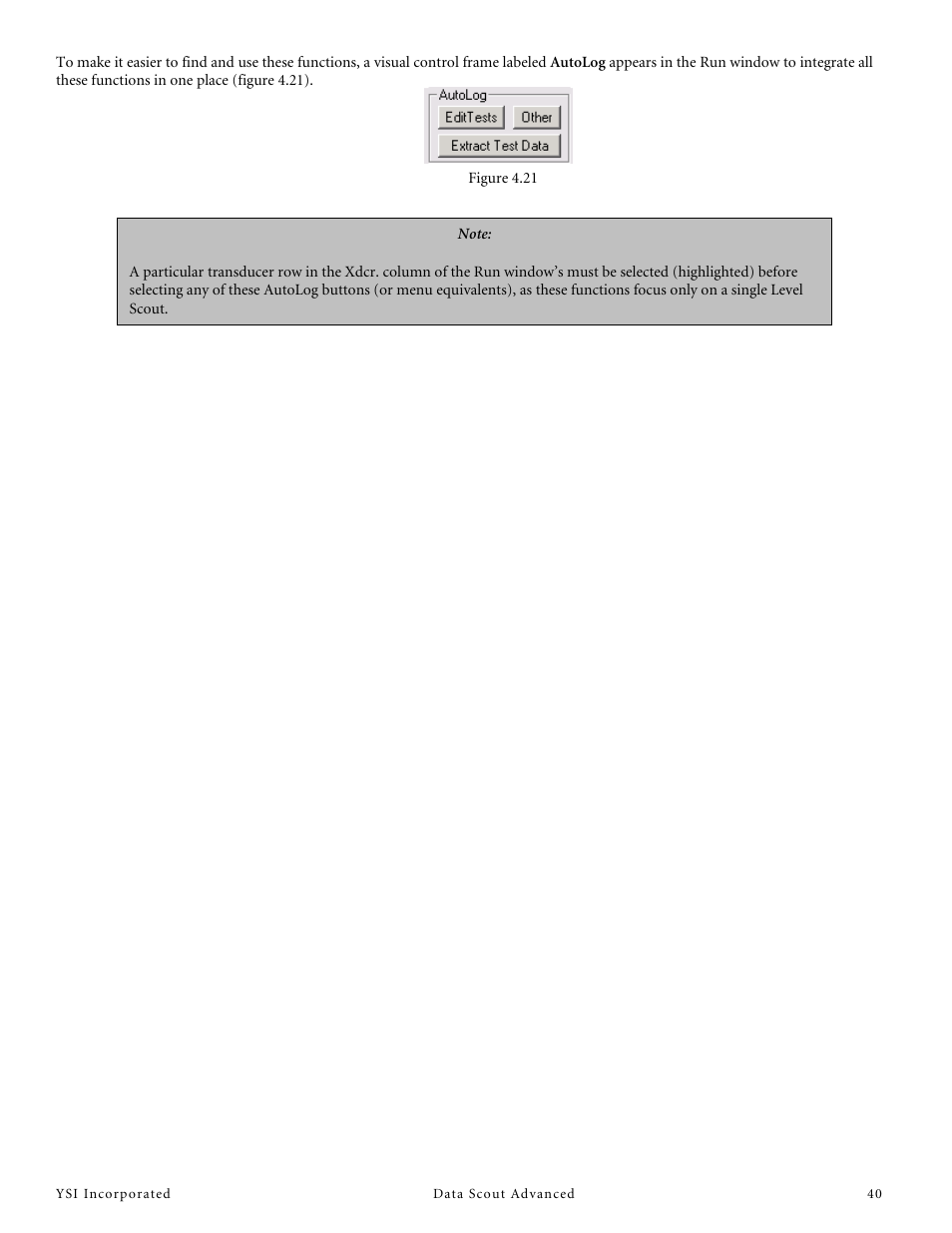 YSI Data Scout Advanced User Manual | Page 44 / 115