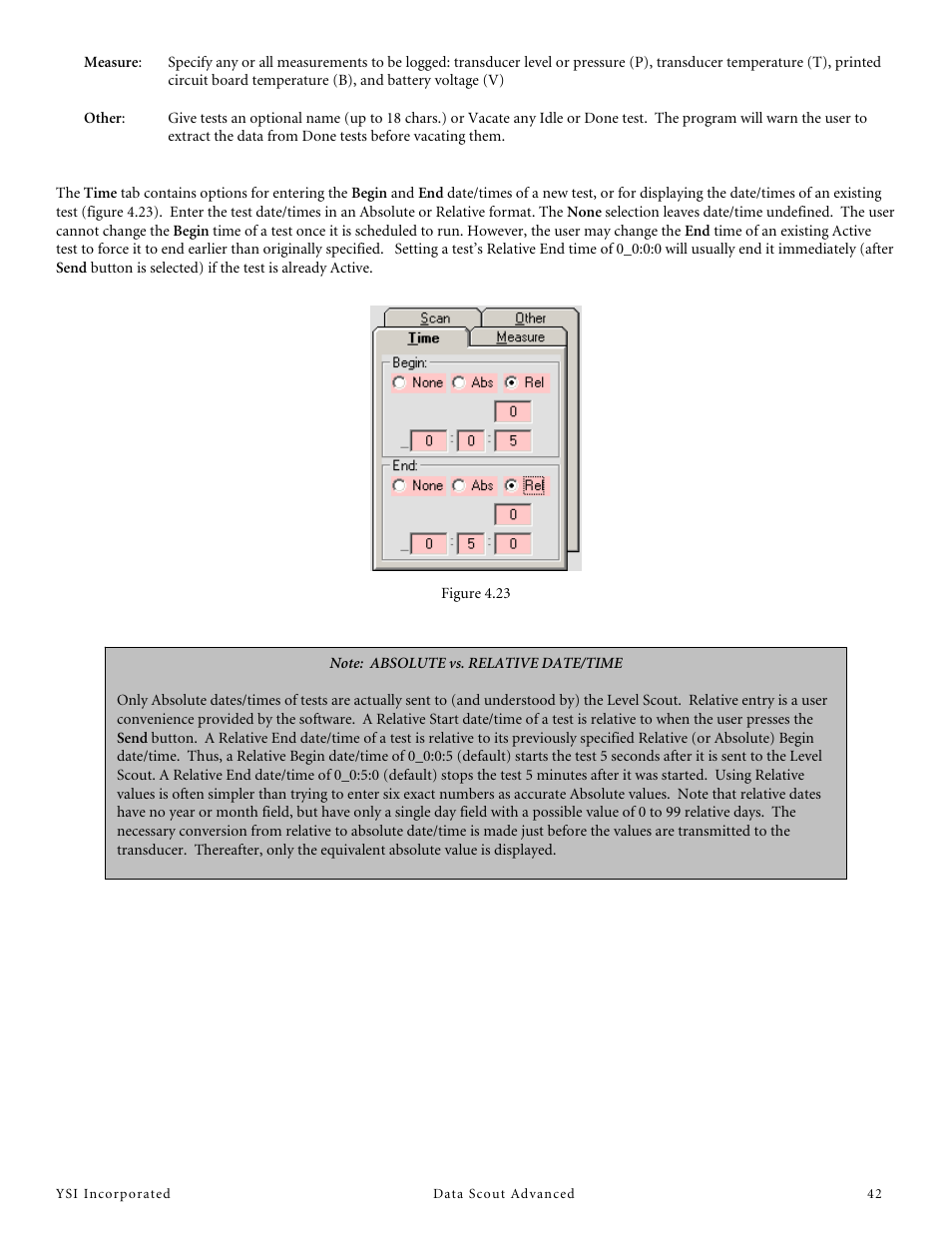 YSI Data Scout Advanced User Manual | Page 46 / 115