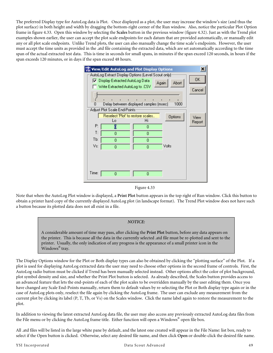 YSI Data Scout Advanced User Manual | Page 53 / 115