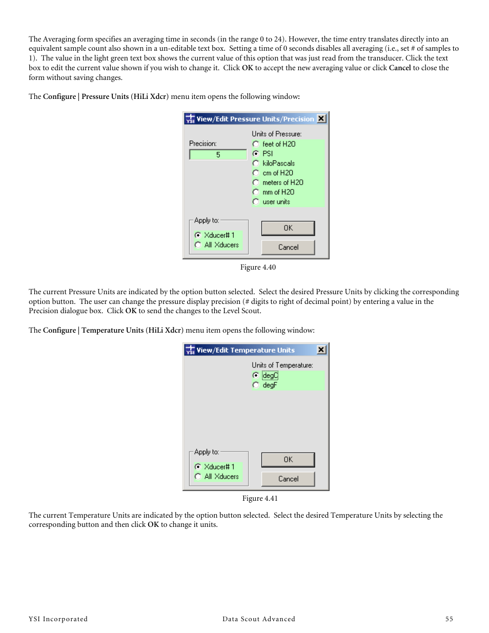 YSI Data Scout Advanced User Manual | Page 59 / 115