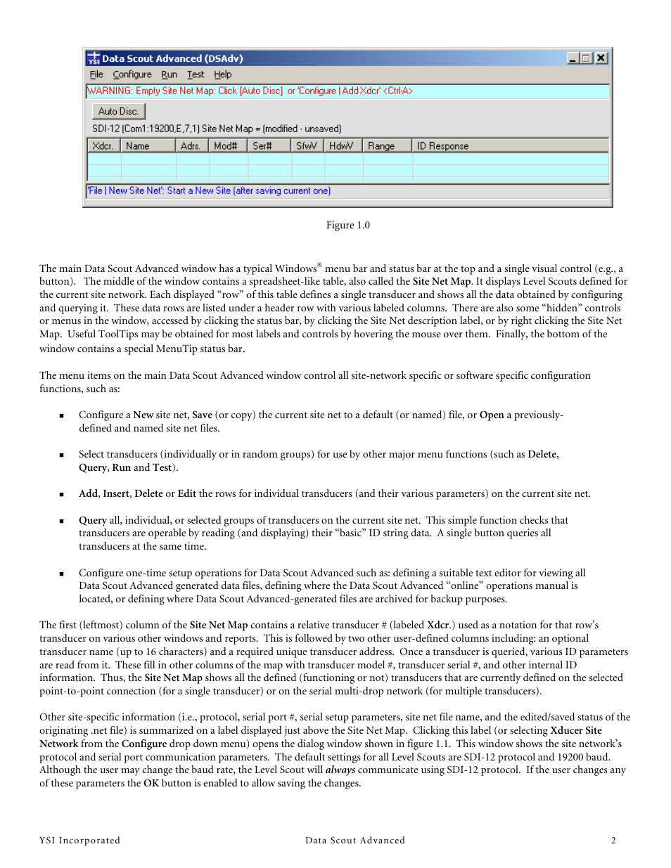 YSI Data Scout Advanced User Manual | Page 6 / 115