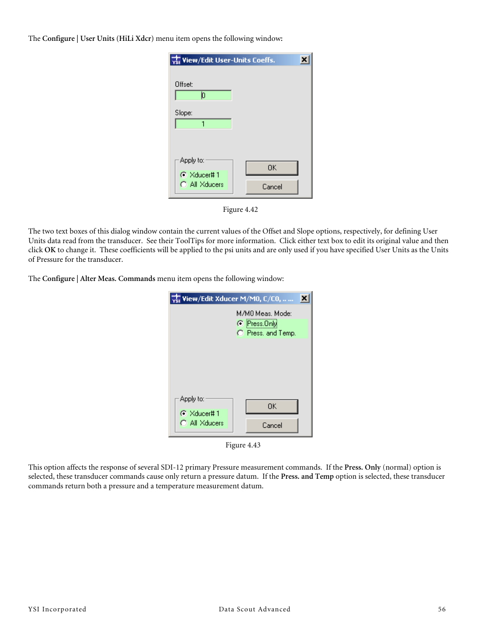 YSI Data Scout Advanced User Manual | Page 60 / 115