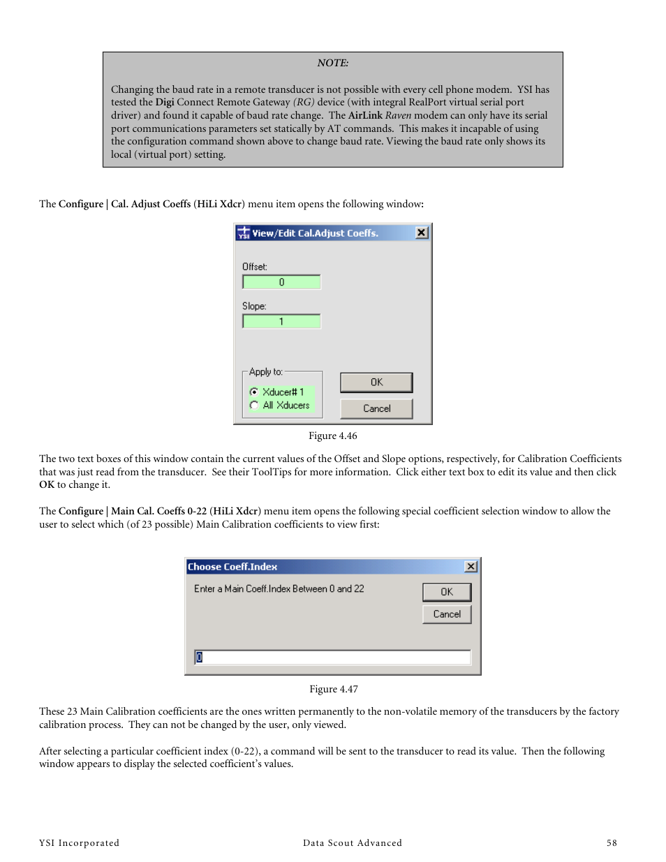 YSI Data Scout Advanced User Manual | Page 62 / 115