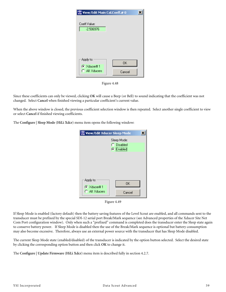 YSI Data Scout Advanced User Manual | Page 63 / 115