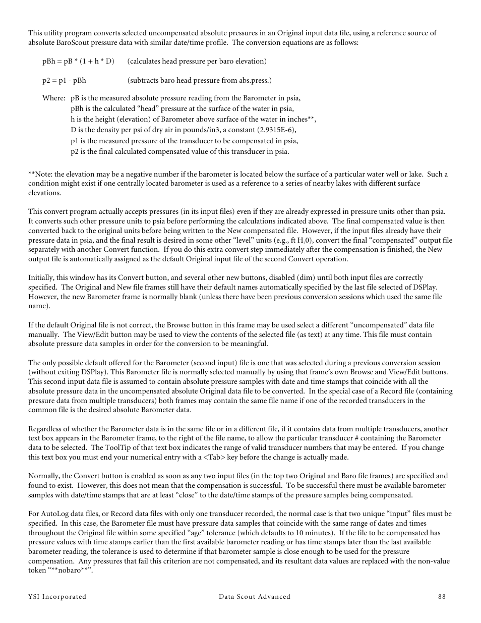 YSI Data Scout Advanced User Manual | Page 92 / 115