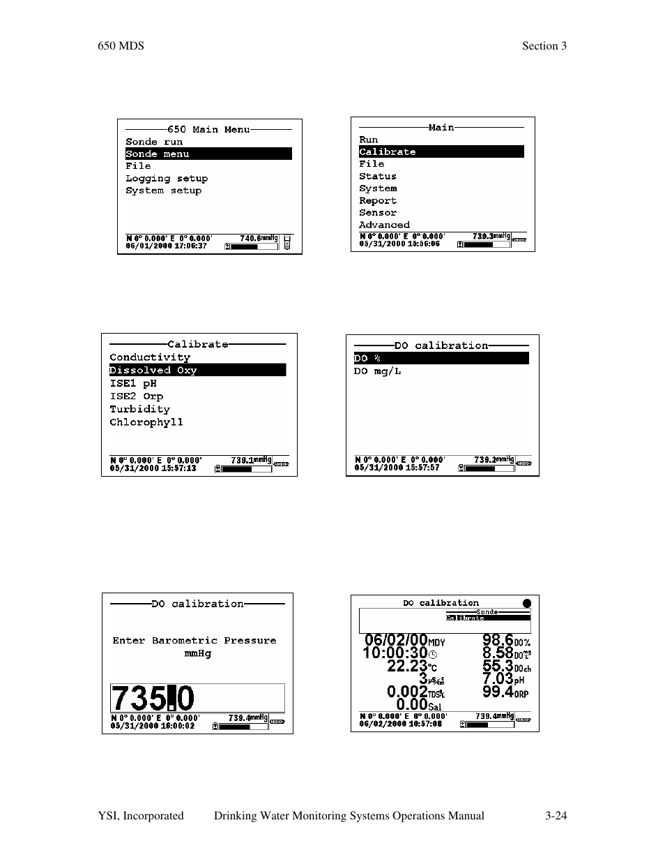 YSI 600DW-B Sonde User Manual | Page 133 / 300