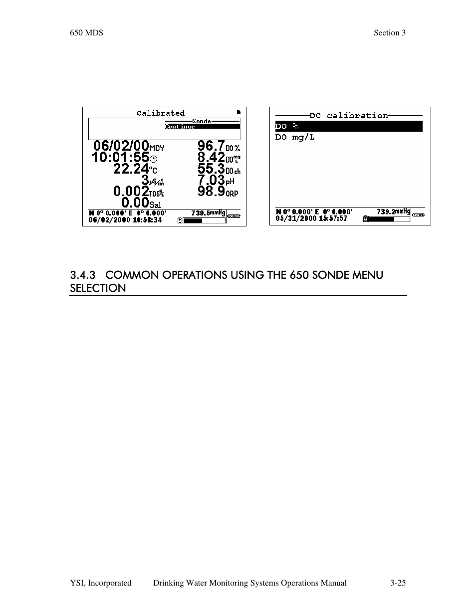 YSI 600DW-B Sonde User Manual | Page 134 / 300