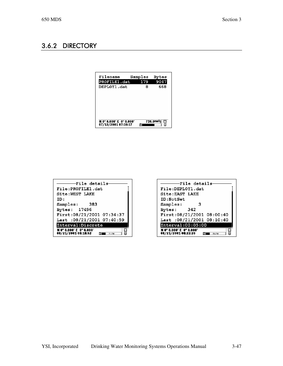 2 directory | YSI 600DW-B Sonde User Manual | Page 156 / 300