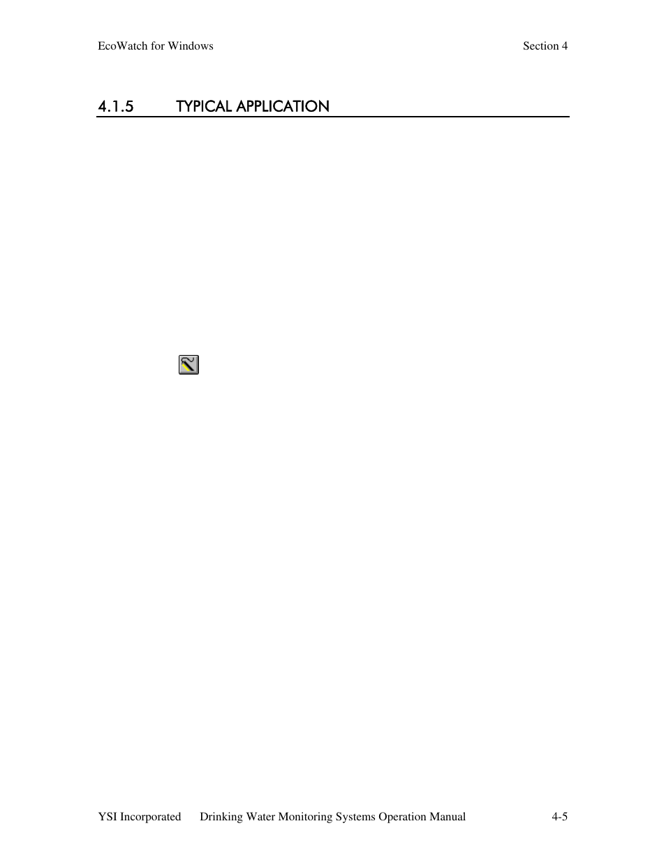 5 typical application | YSI 600DW-B Sonde User Manual | Page 176 / 300