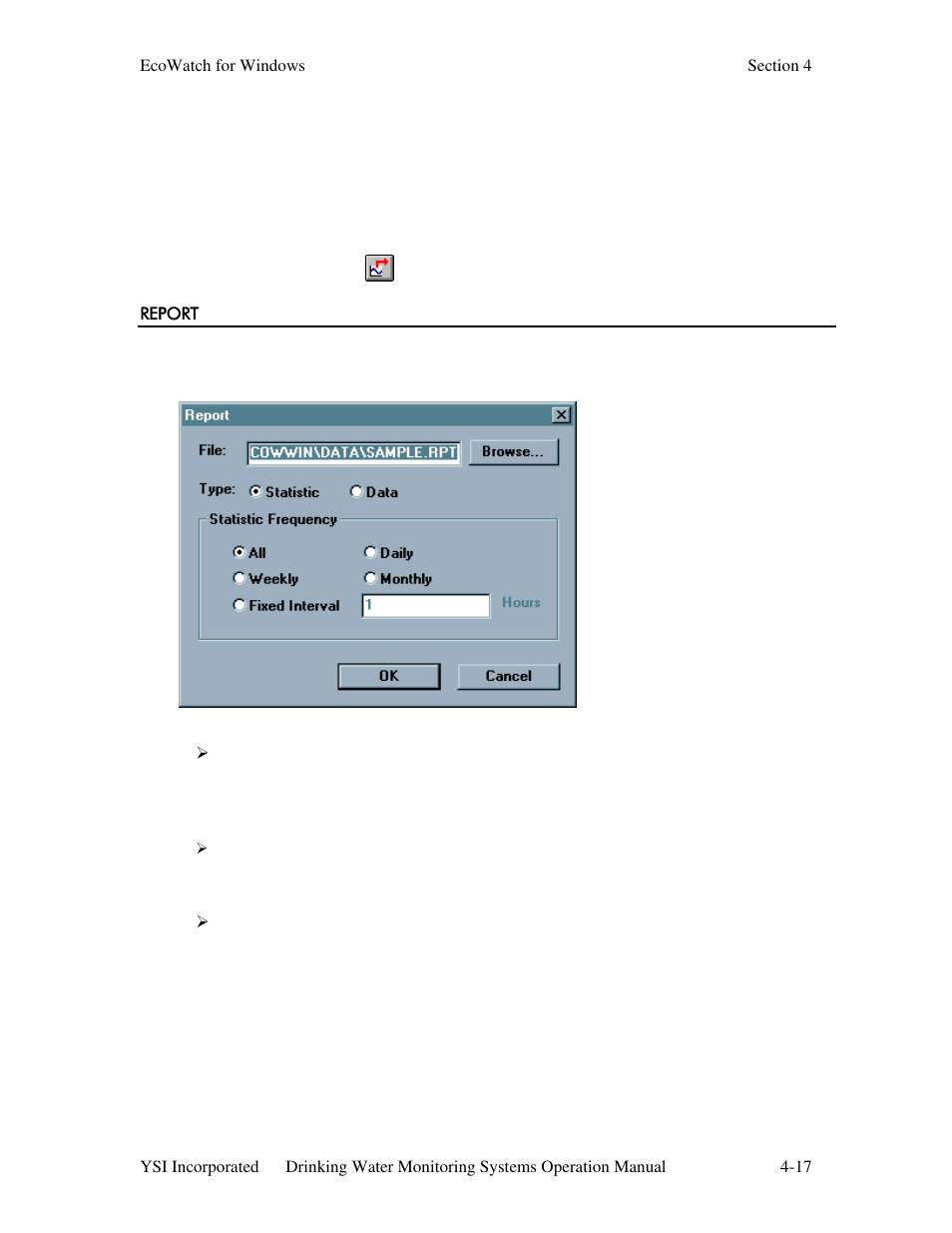 Report | YSI 600DW-B Sonde User Manual | Page 188 / 300