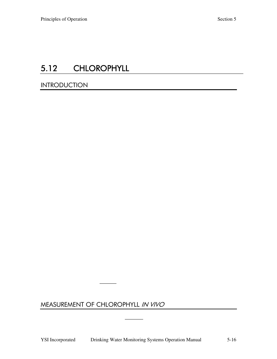 12 chlorophyll | YSI 600DW-B Sonde User Manual | Page 229 / 300