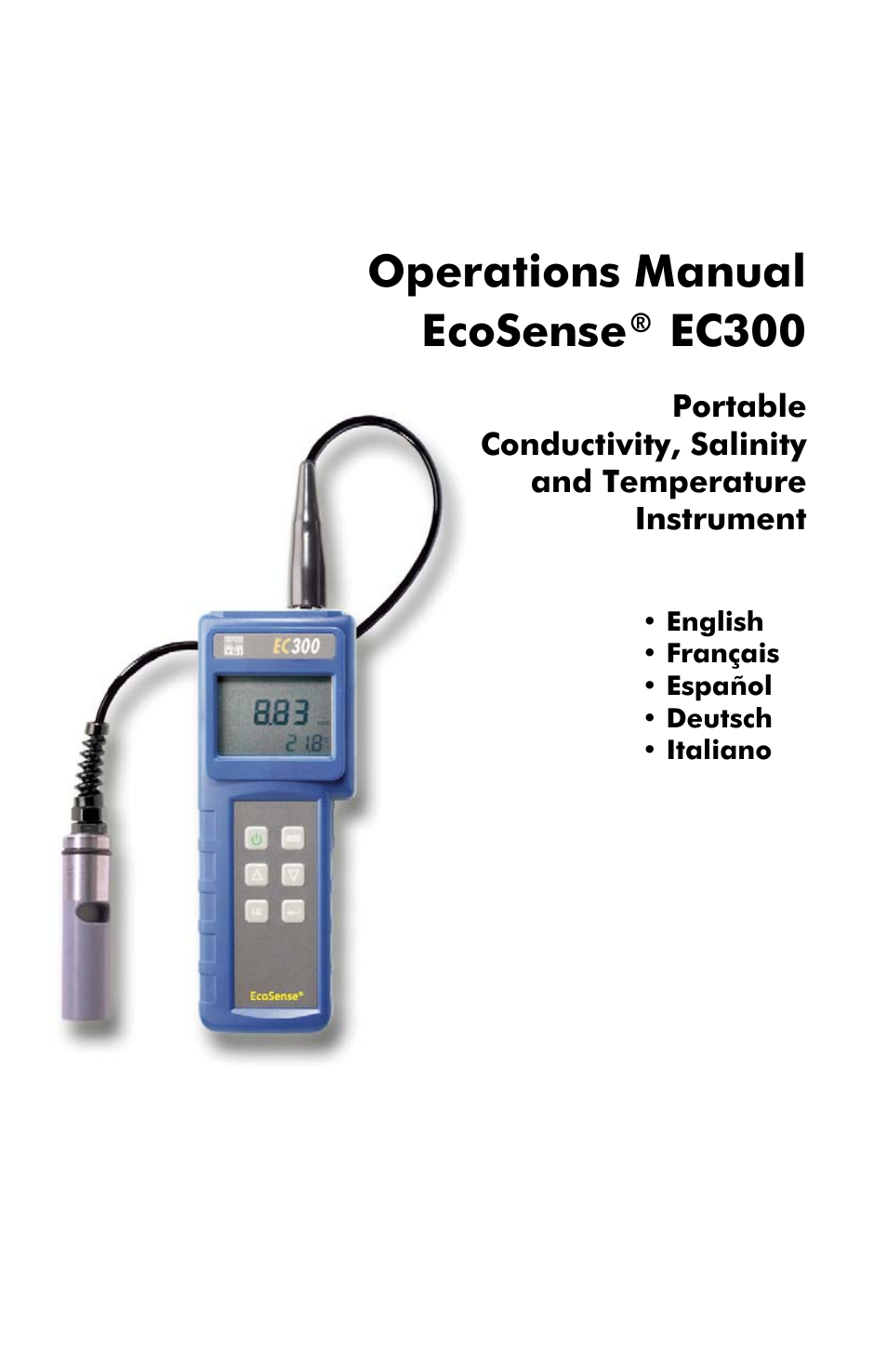 YSI EC300 User Manual | 40 pages