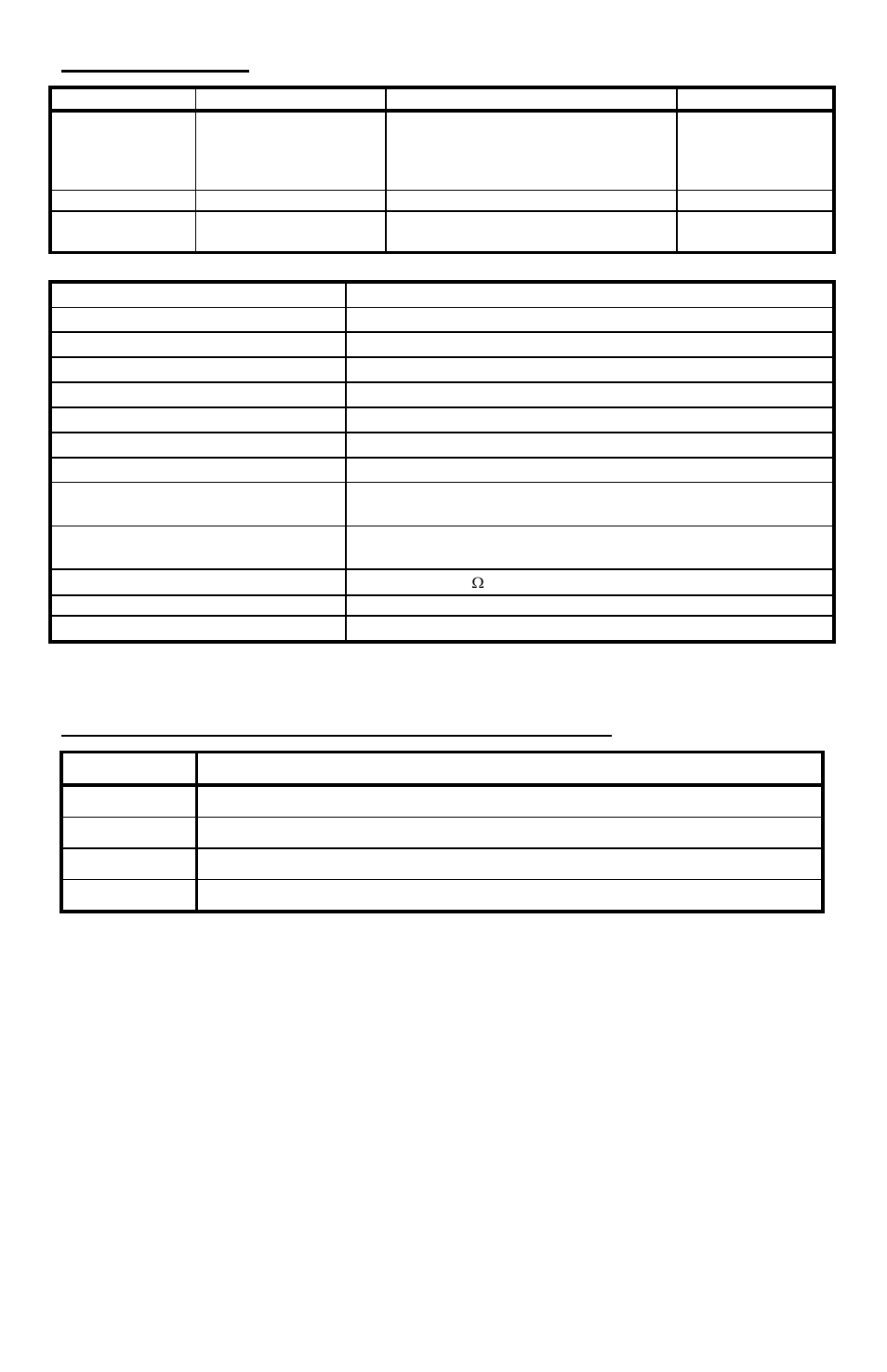 Spécifications, Liste des pièces détachées recommandées | YSI EC300 User Manual | Page 16 / 40