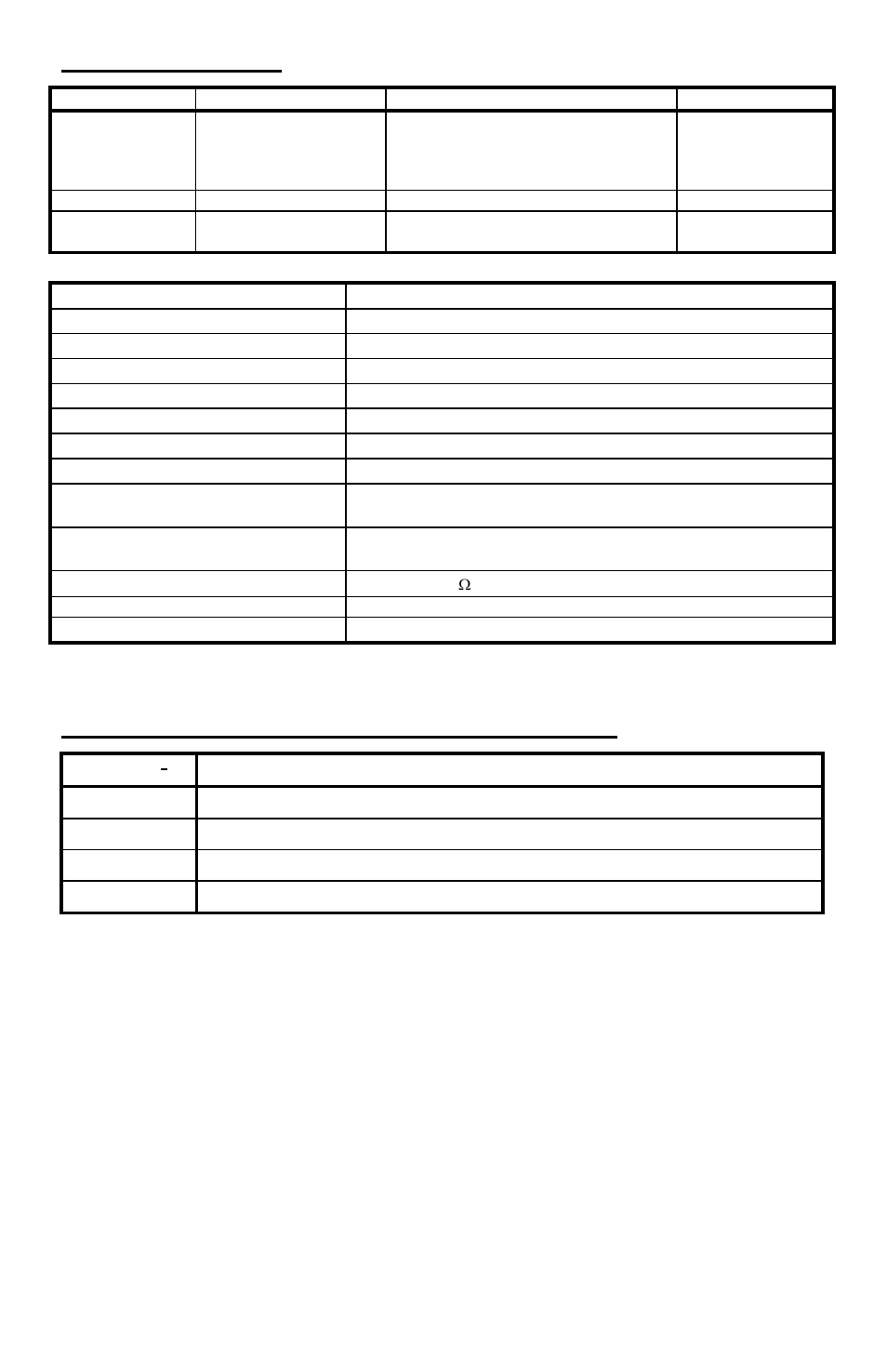 Especificaciones, Lista de piezas de recambio recomendadas | YSI EC300 User Manual | Page 24 / 40