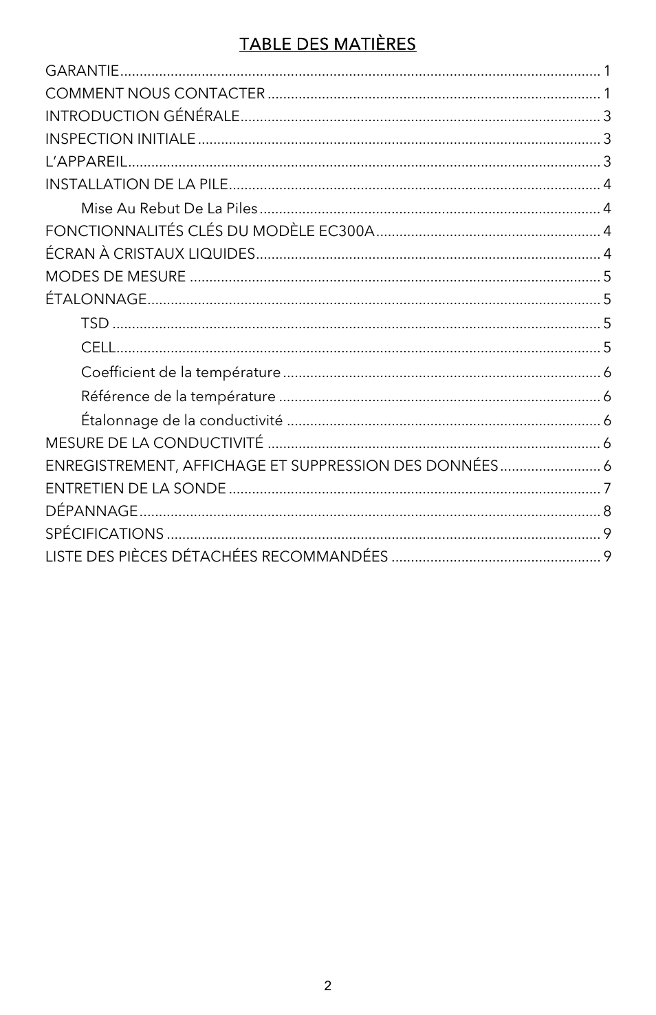 YSI EC300A User Manual | Page 12 / 40