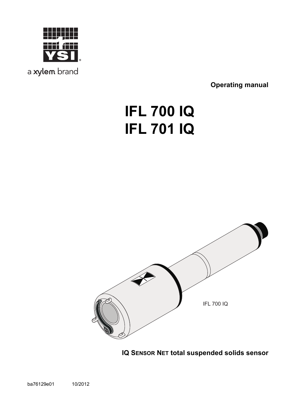 YSI IFL 700 IQ User Manual | 46 pages