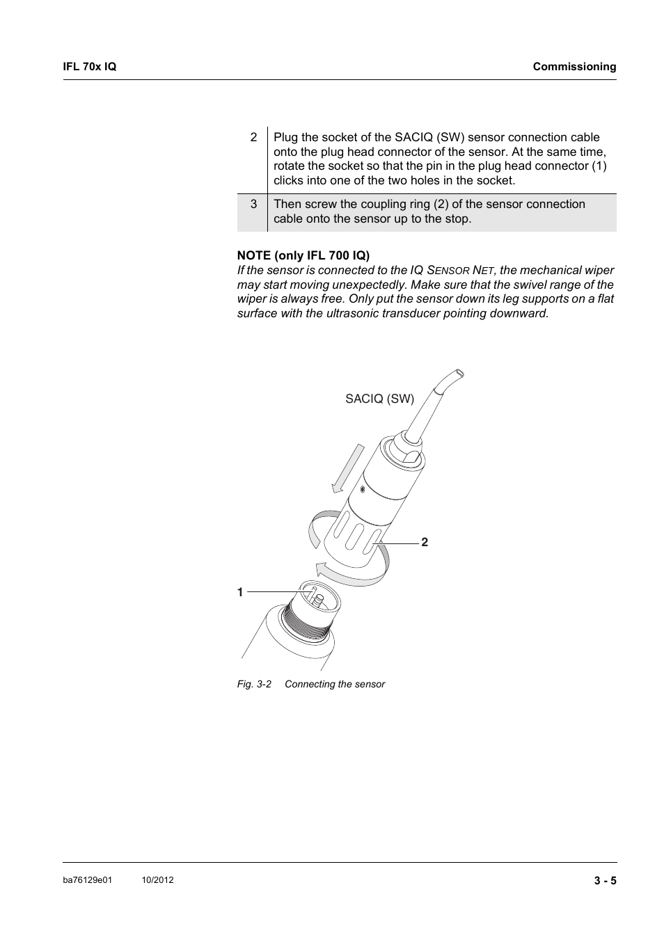 YSI IFL 700 IQ User Manual | Page 15 / 46