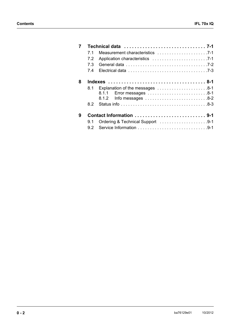 YSI IFL 700 IQ User Manual | Page 4 / 46