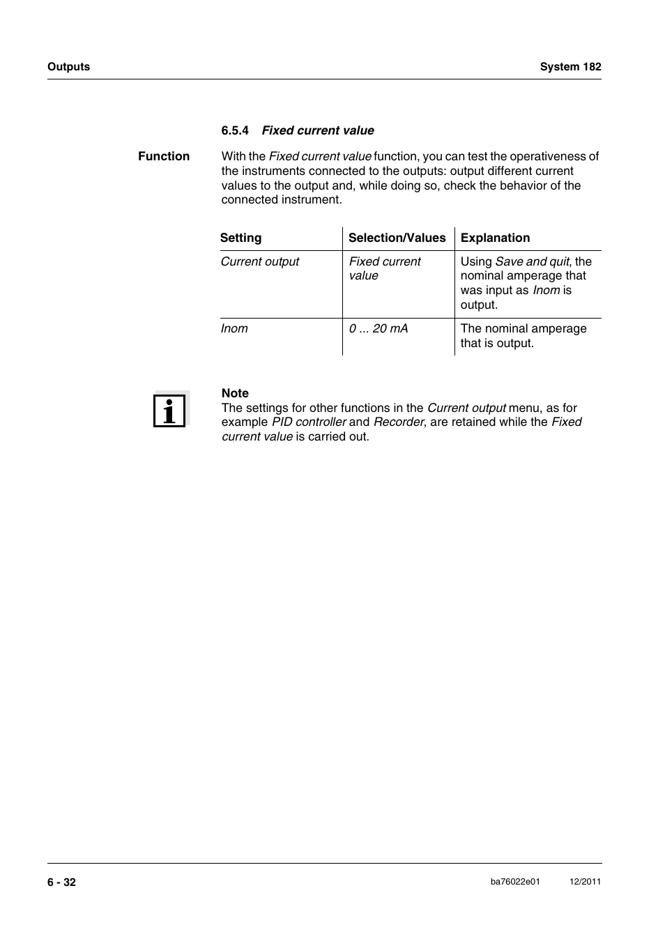 4 fixed current value | YSI IQ S ENSOR N ET System 182 User Manual | Page 122 / 152