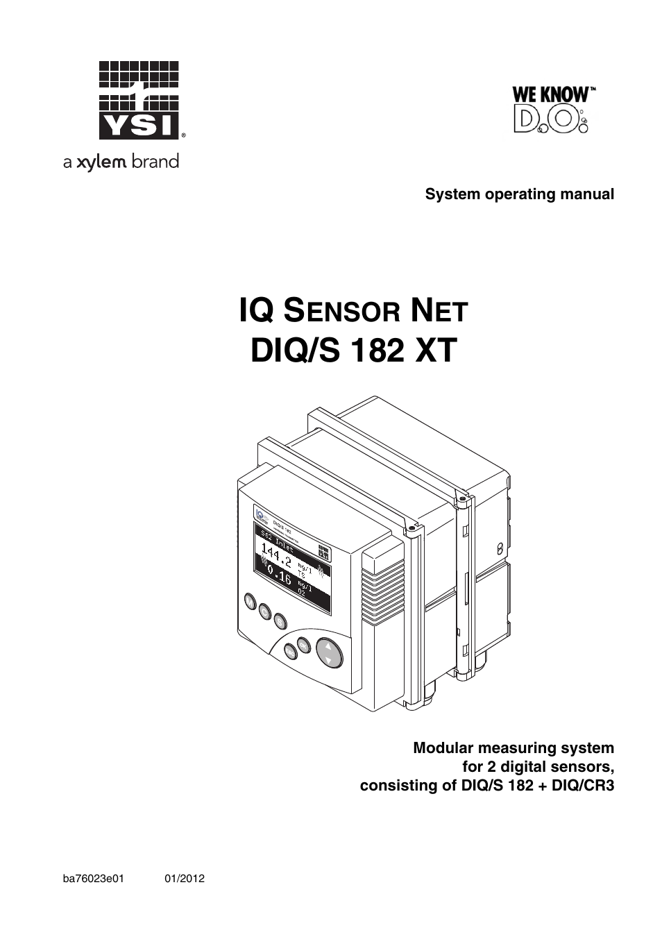 YSI IQ S ENSOR N ET DIQ/S 182 XT User Manual | 224 pages