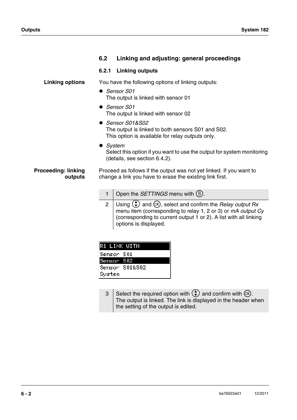 2 linking and adjusting: general proceedings, 1 linking outputs, Linking outputs -2 | YSI IQ S ENSOR N ET DIQ/S 182 XT User Manual | Page 98 / 224
