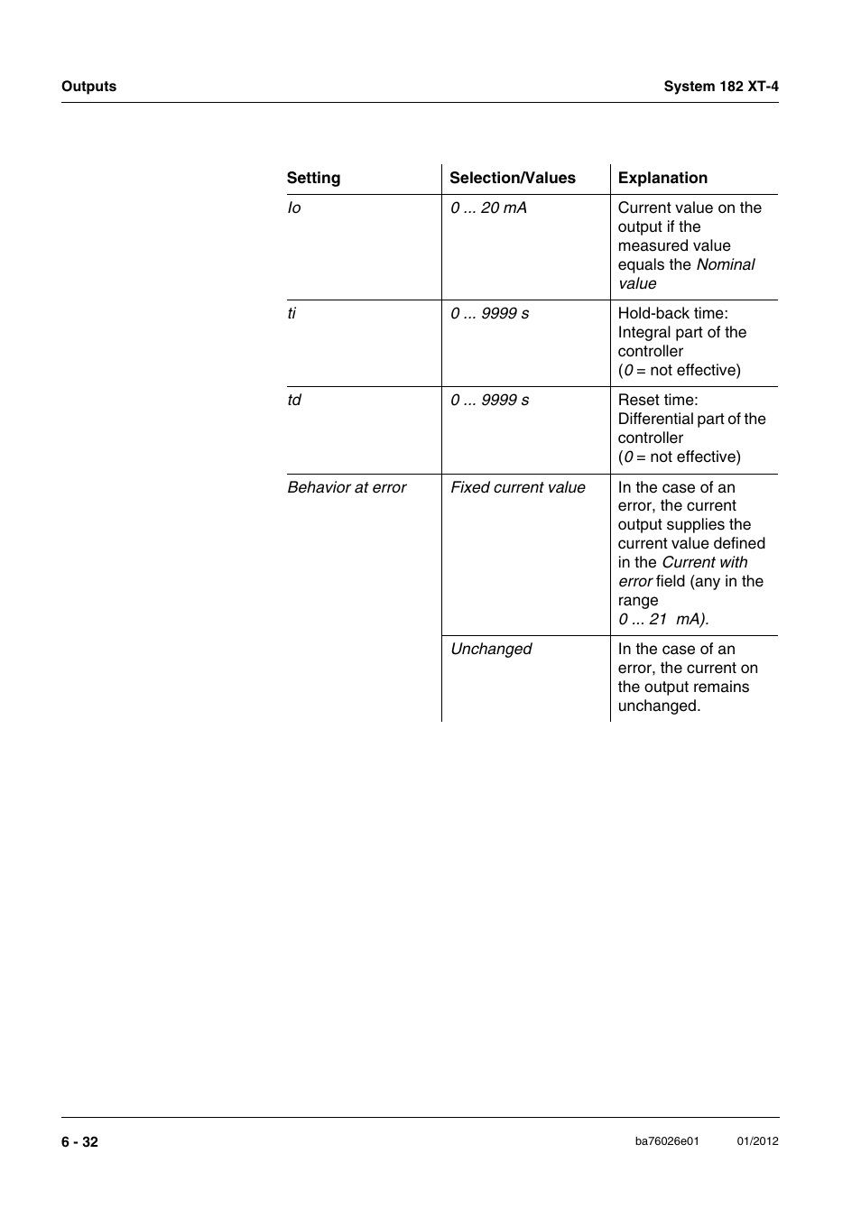 YSI DIQ/S 182 XT-4 System 182 XT-4 User Manual | Page 124 / 154