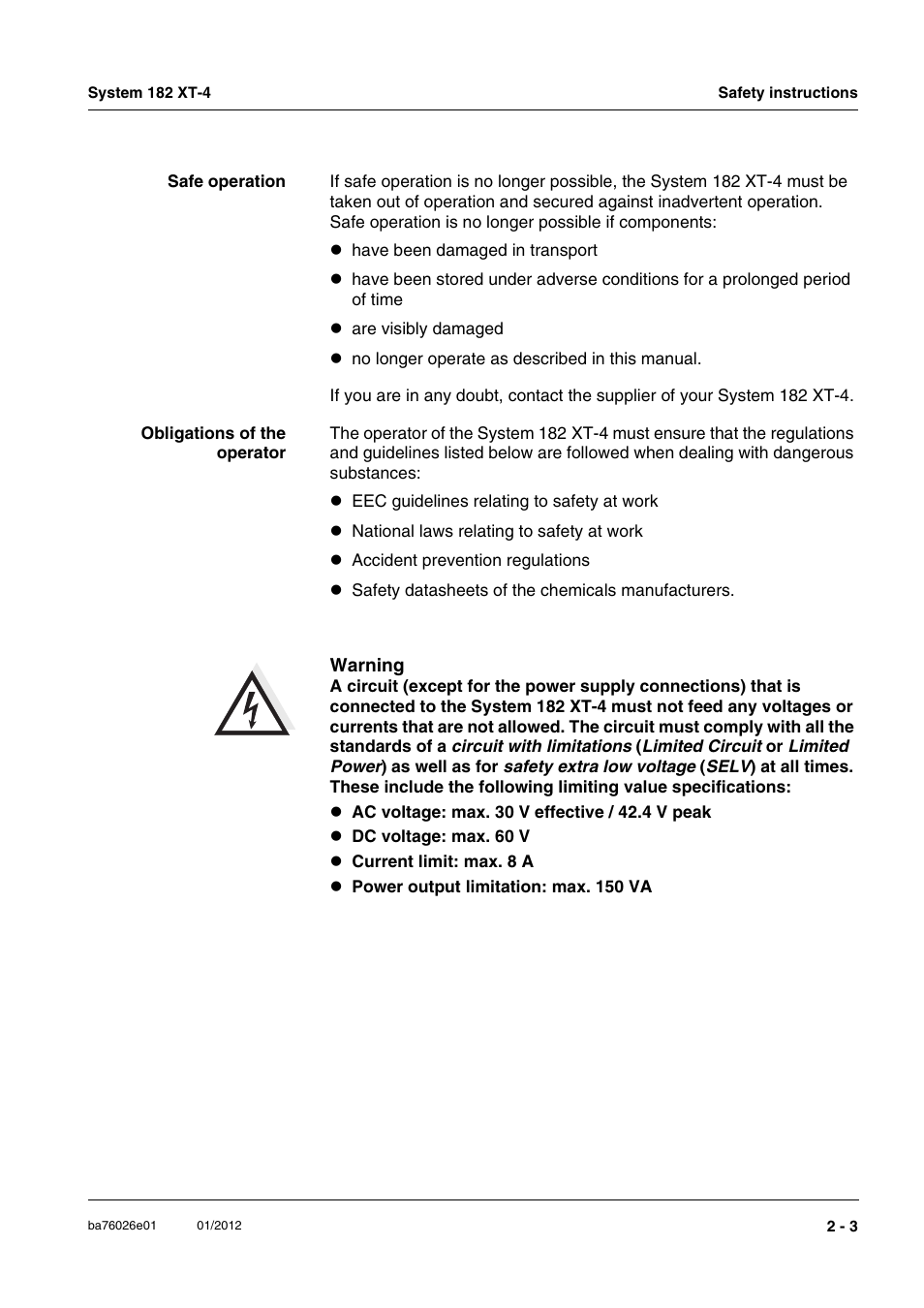 YSI DIQ/S 182 XT-4 System 182 XT-4 User Manual | Page 13 / 154
