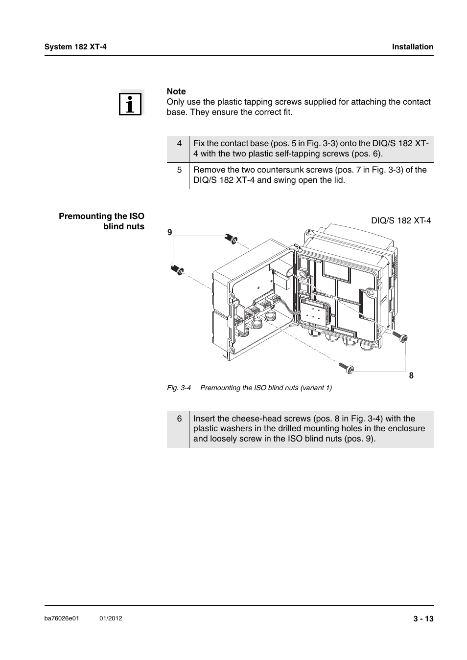 YSI DIQ/S 182 XT-4 System 182 XT-4 User Manual | Page 27 / 154