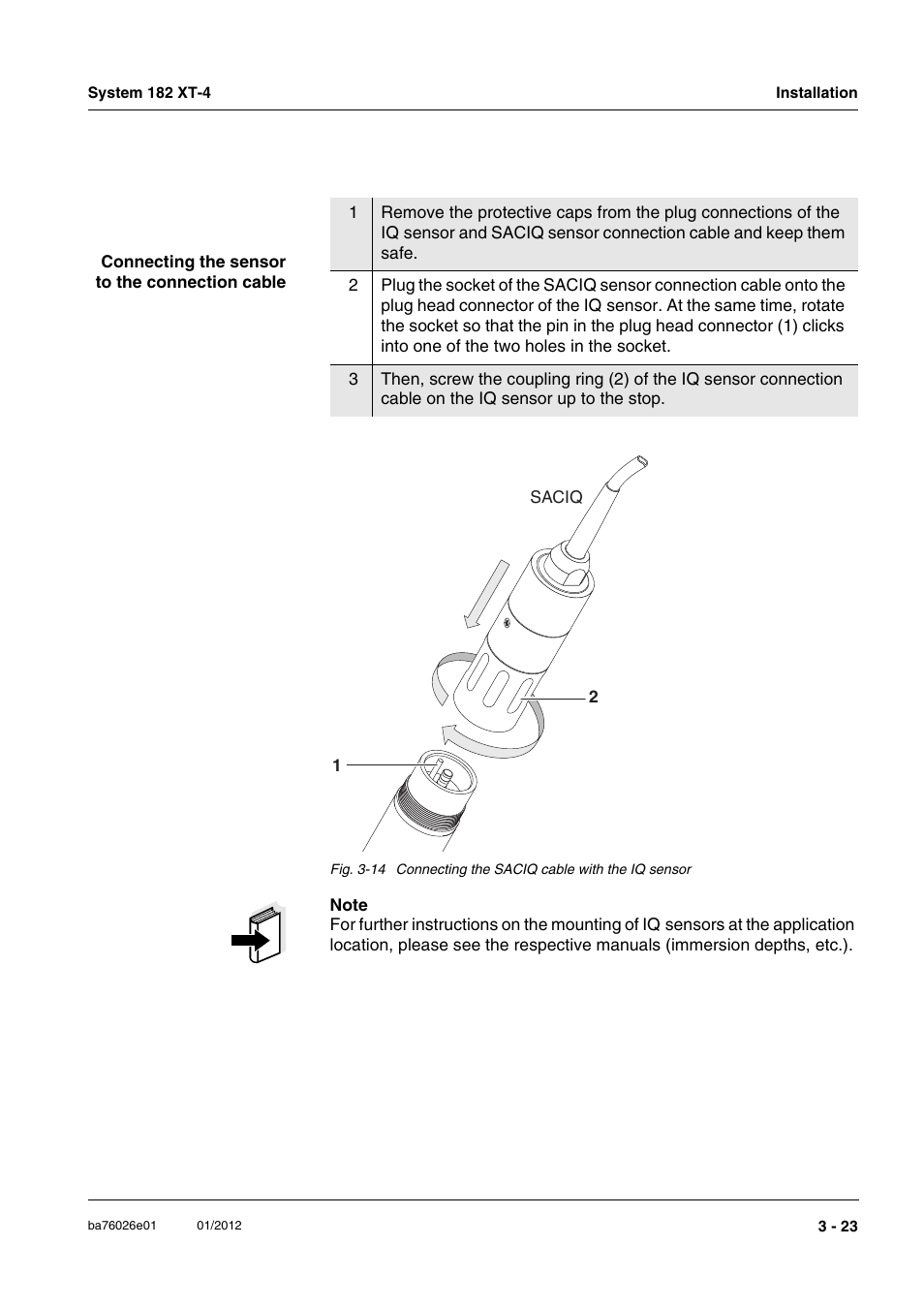 YSI DIQ/S 182 XT-4 System 182 XT-4 User Manual | Page 37 / 154