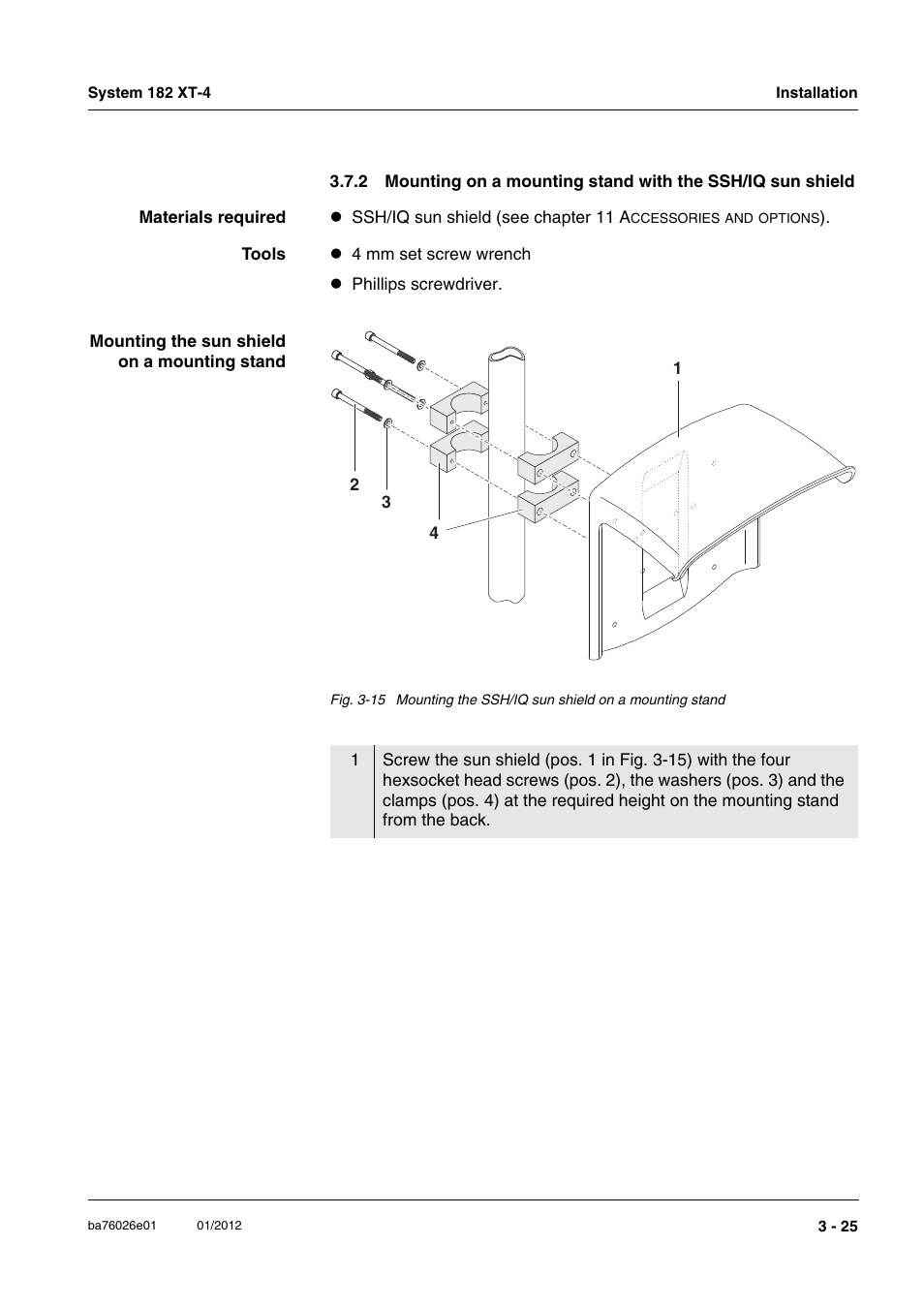 Les (section 3.7.2) | YSI DIQ/S 182 XT-4 System 182 XT-4 User Manual | Page 39 / 154