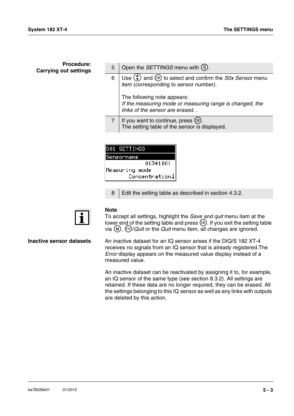 YSI DIQ/S 182 XT-4 System 182 XT-4 User Manual | Page 89 / 154