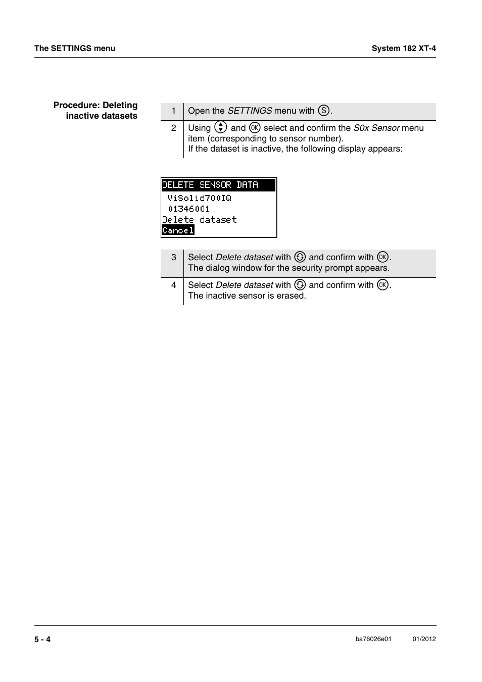 YSI DIQ/S 182 XT-4 System 182 XT-4 User Manual | Page 90 / 154