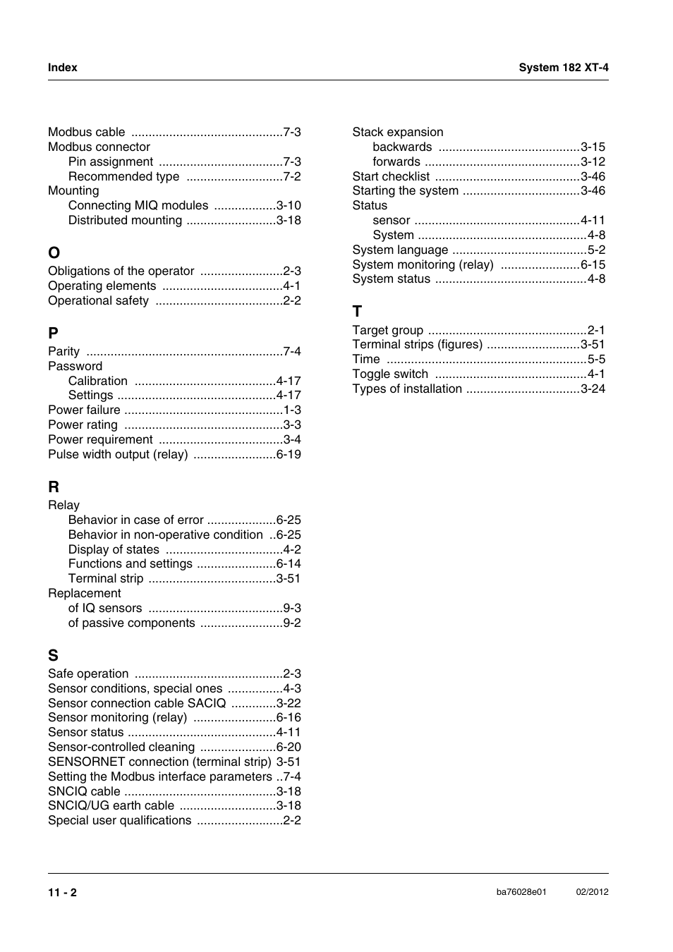 YSI DIQ/S 182 XT-4-MOD User Manual | Page 156 / 160
