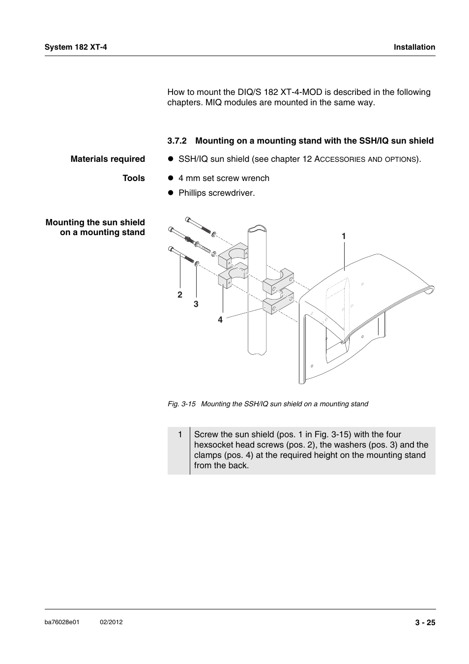 Les (section 3.7.2) | YSI DIQ/S 182 XT-4-MOD User Manual | Page 39 / 160