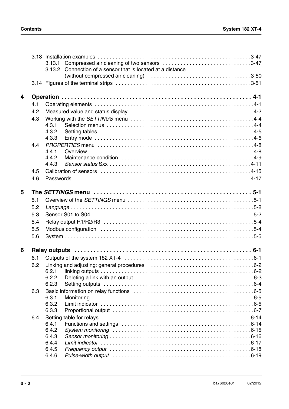 YSI DIQ/S 182 XT-4-MOD User Manual | Page 4 / 160