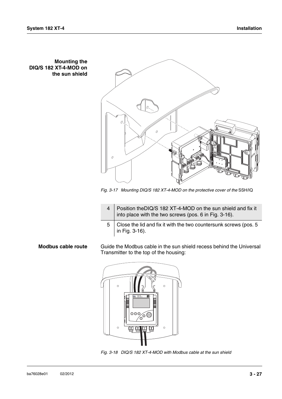 YSI DIQ/S 182 XT-4-MOD User Manual | Page 41 / 160