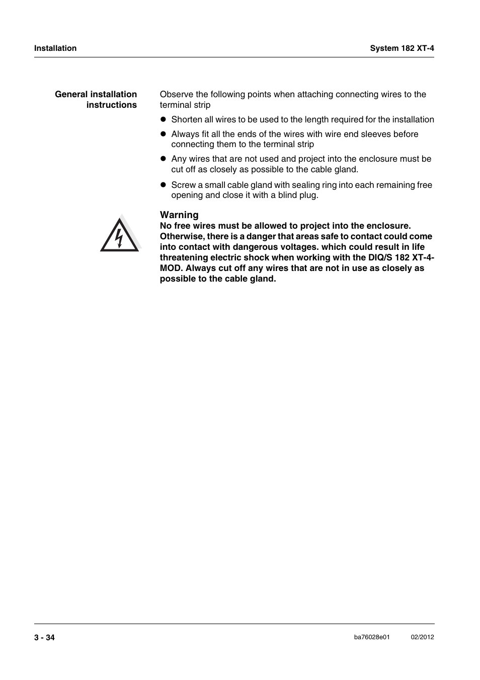 YSI DIQ/S 182 XT-4-MOD User Manual | Page 48 / 160