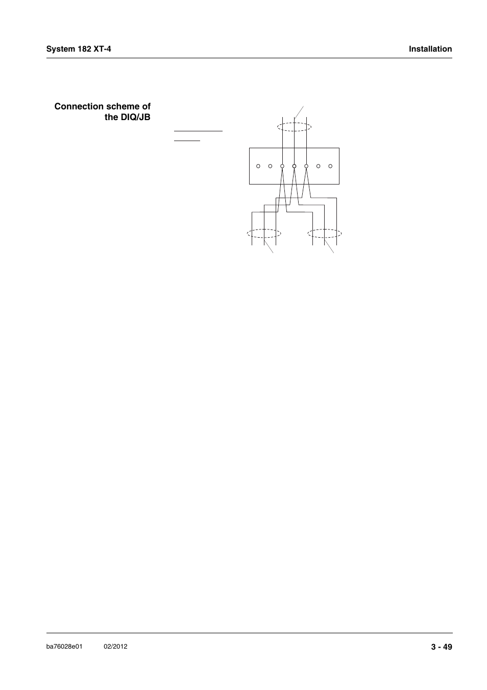 Connection scheme of the diq/jb | YSI DIQ/S 182 XT-4-MOD User Manual | Page 63 / 160