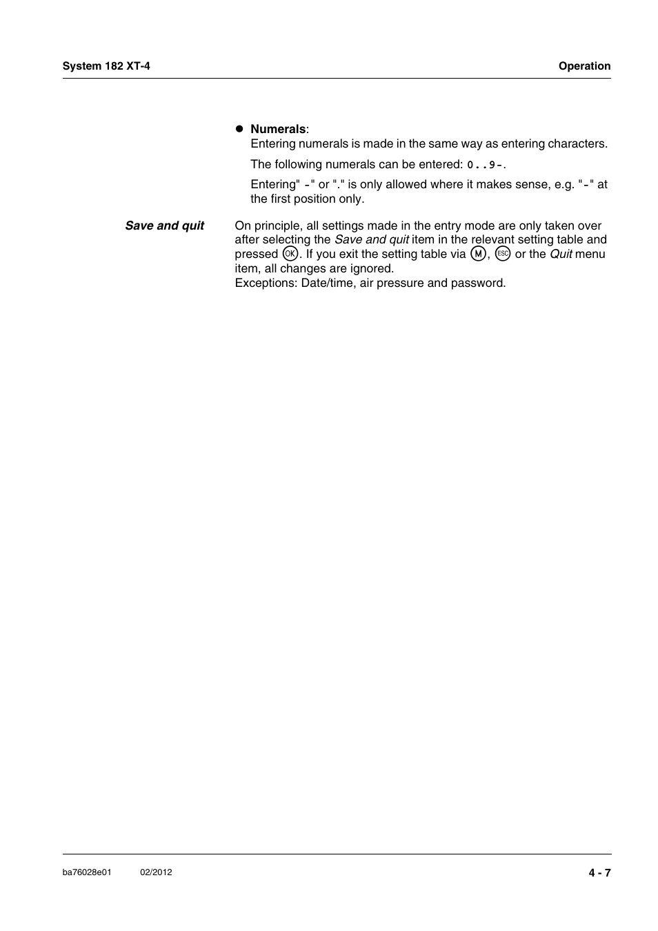 YSI DIQ/S 182 XT-4-MOD User Manual | Page 73 / 160
