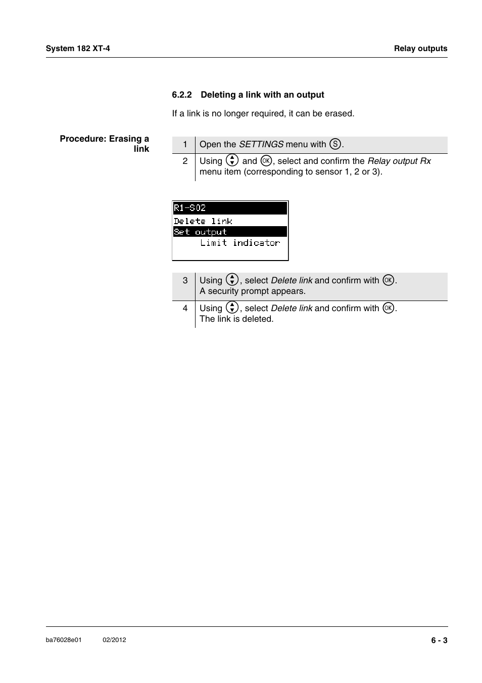 2 deleting a link with an output, Deleting a link with an output -3 | YSI DIQ/S 182 XT-4-MOD User Manual | Page 93 / 160